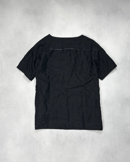 Isamu Katayama Backlash Cowhide Seam Linen Tee Size L