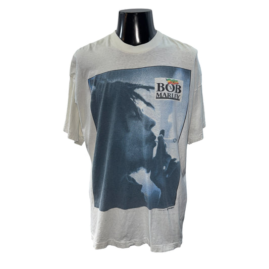 BOB MARLEY Vintage Iconic Photo Print T-Shirt Size XL