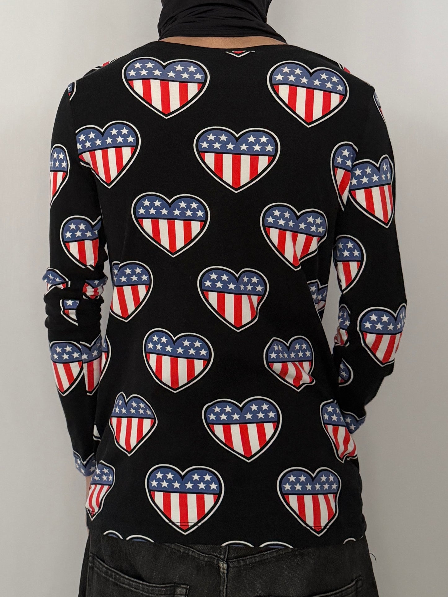 Love Moschino Hurt Long Sleeve Shirt Multi Size 40