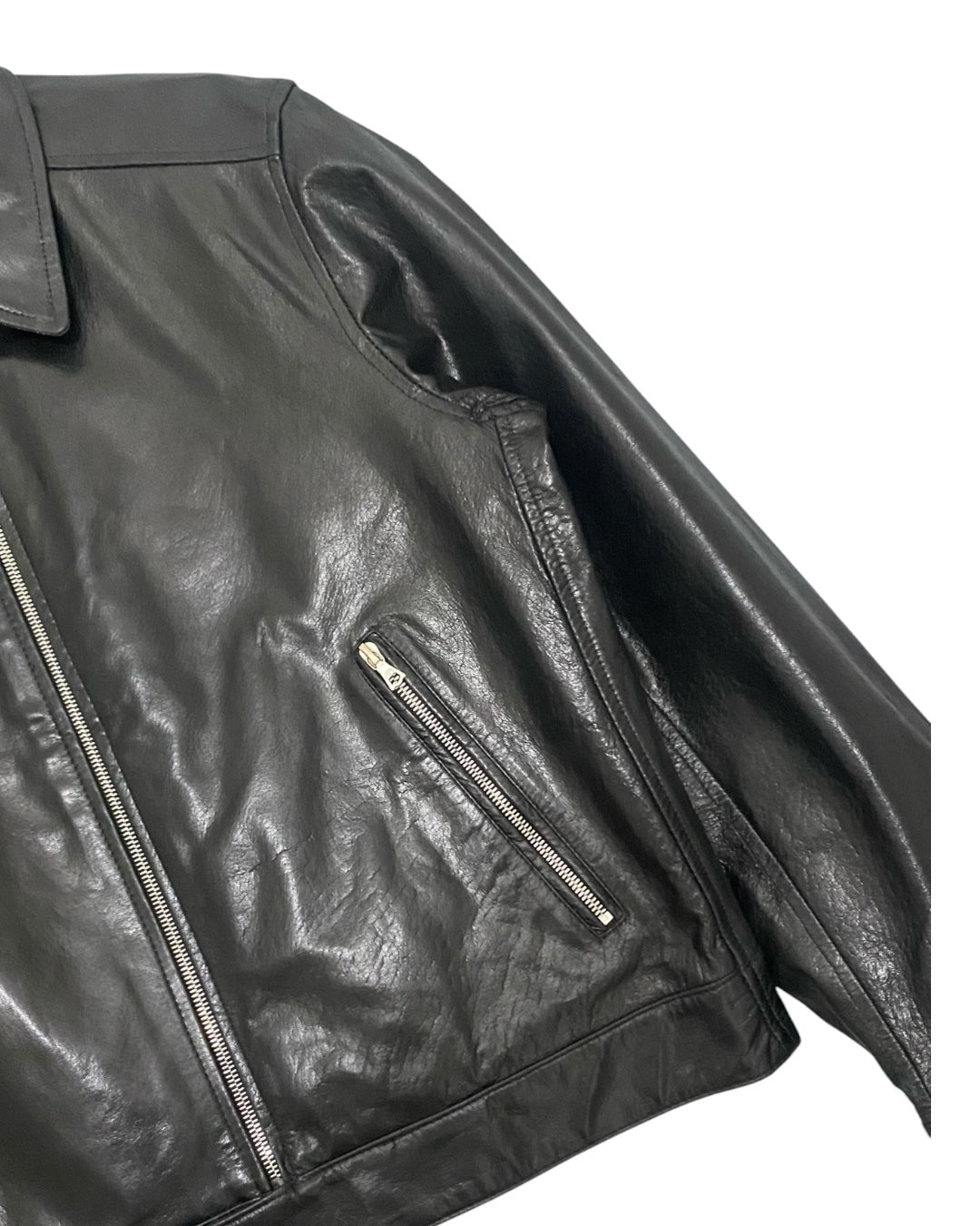 COMME CA DU MODE AW96 Leather Jacket Black