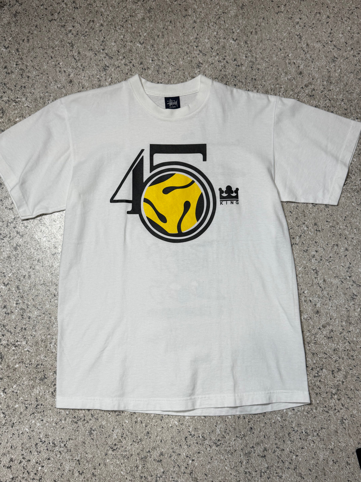 Stussy King WORLD TRIBE x The 45 King 2003 T-Shirt Size L
