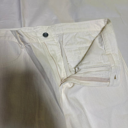 SEDUCTION de NICOLE 90s White Cotton Denim Jeans Size 50
