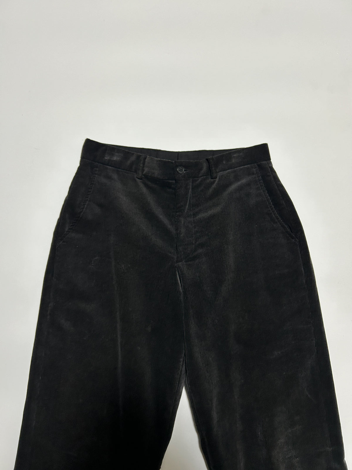 EMPORIO ARMANI AW2001 Corduroy Pants Black Size 46