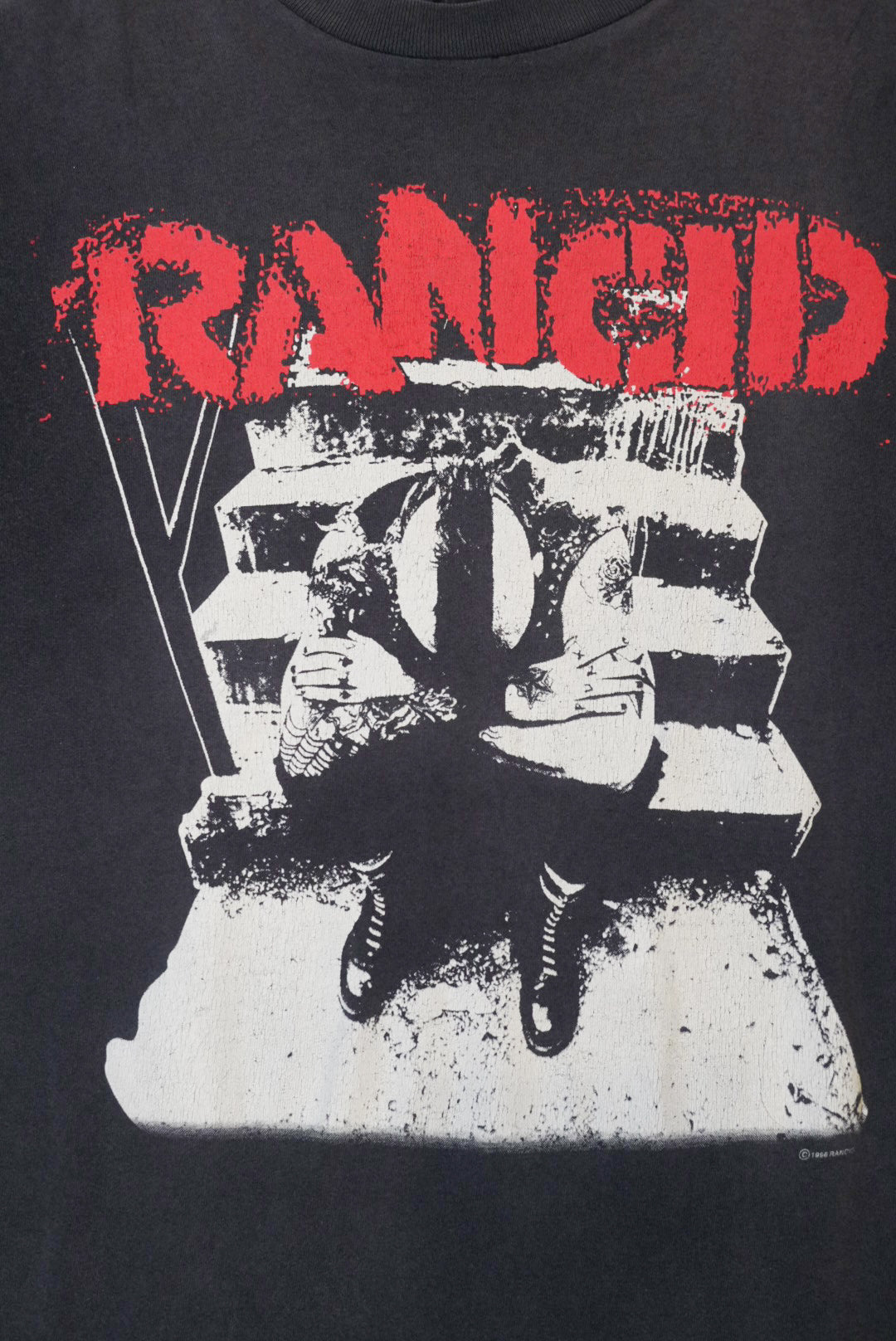 RANCID tee 90s ©1996 Band T-Shirt Black Size M