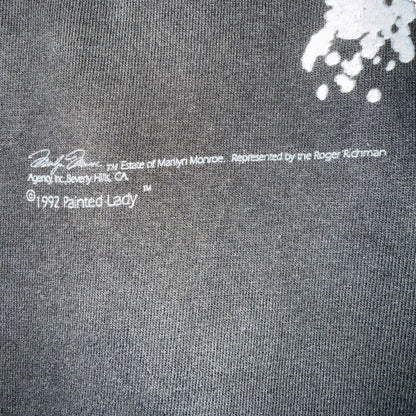 MARILYN MONROE 90s Painted Lady Face Print T-Shirt Size XL