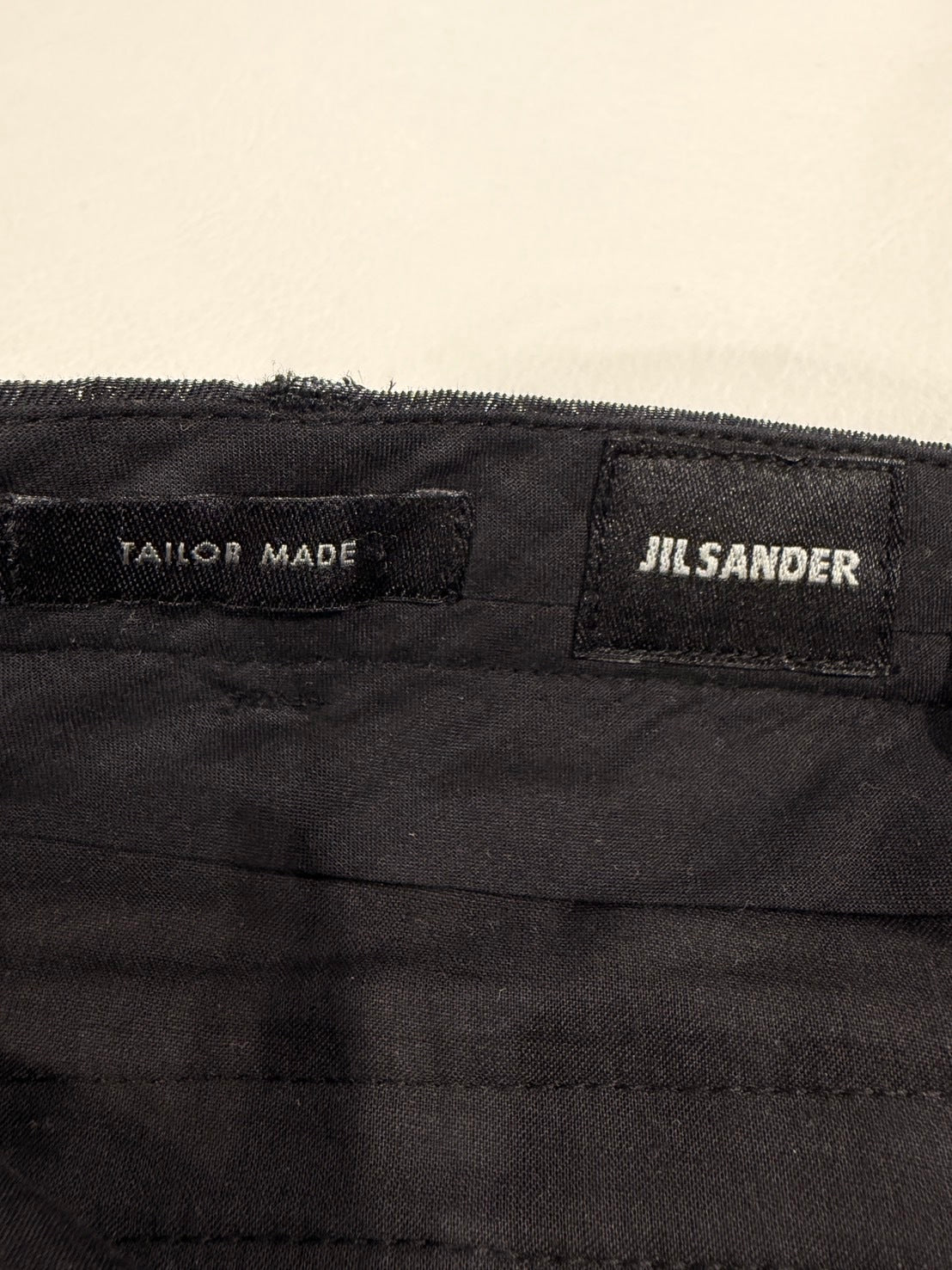 JIL SANDER 2000s Raf Simons Moire Tapered Pants Black Size M