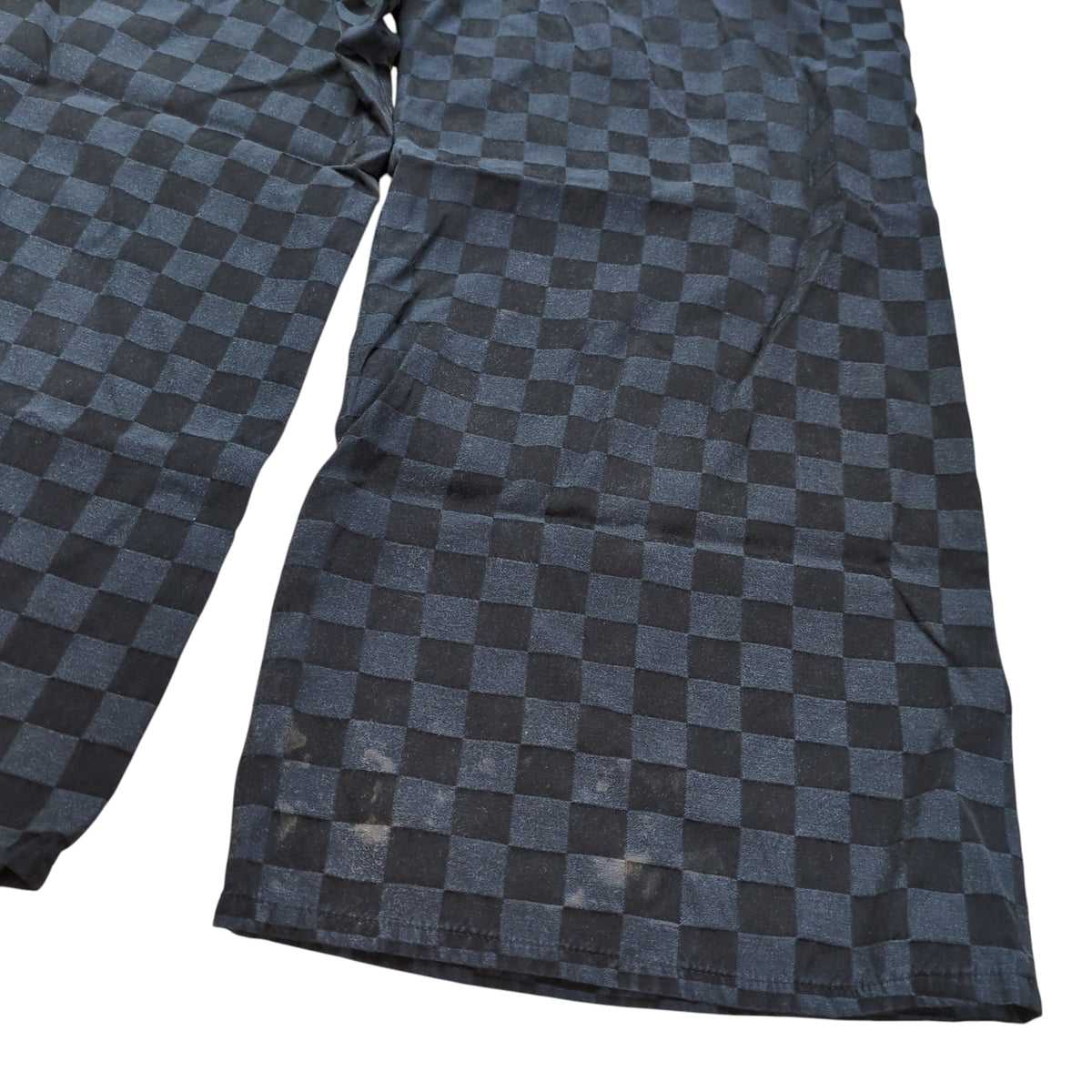Limi Feu Black Block Check Wide Easy Cotton Pants Size S