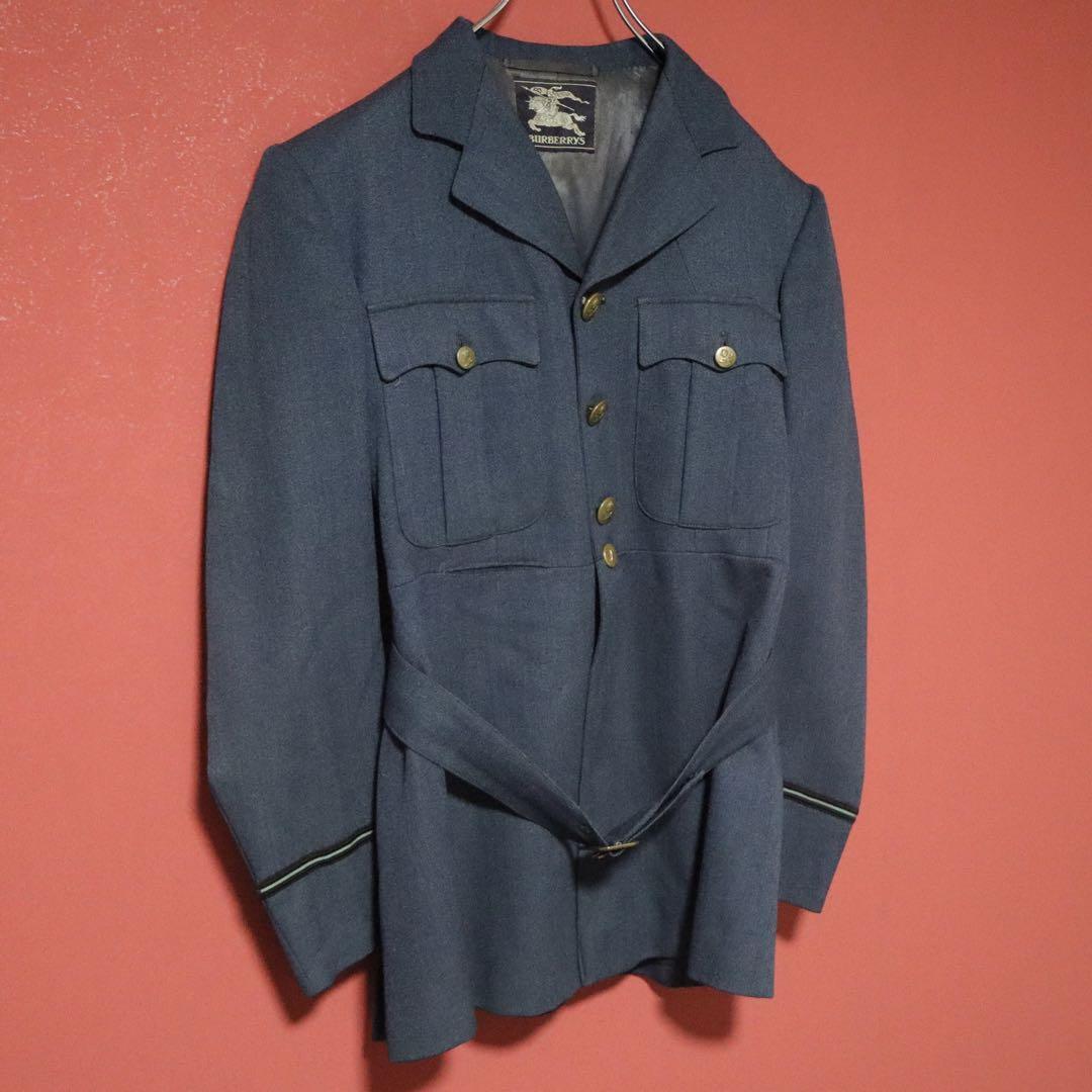 Vintage Burberrys 1950s RAF Military Wool Jacket Size FREE