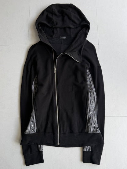 LAD MUSICAN Tribal Panel High Neck Zip Hoodie Size 44