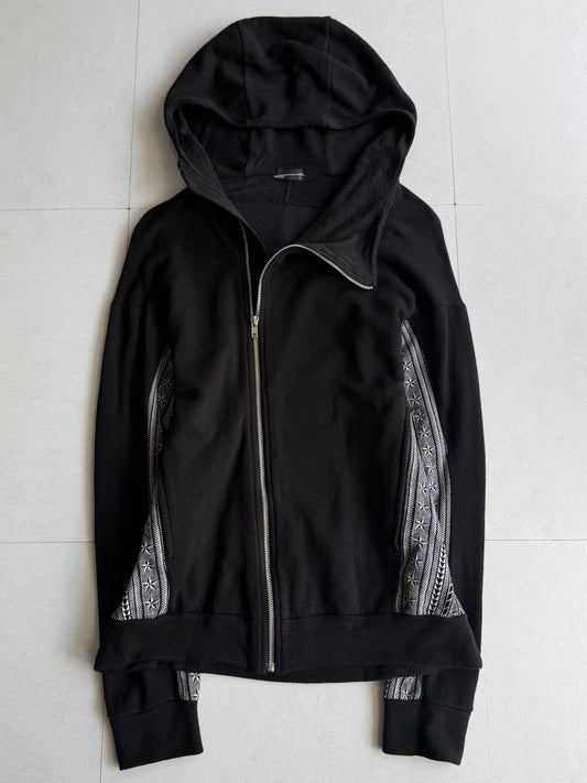 LAD MUSICAN Tribal Panel High Neck Zip Hoodie Size 44