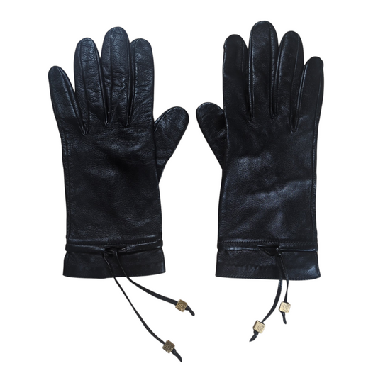 LOEWE Anagram Logo All Leather Glove Black