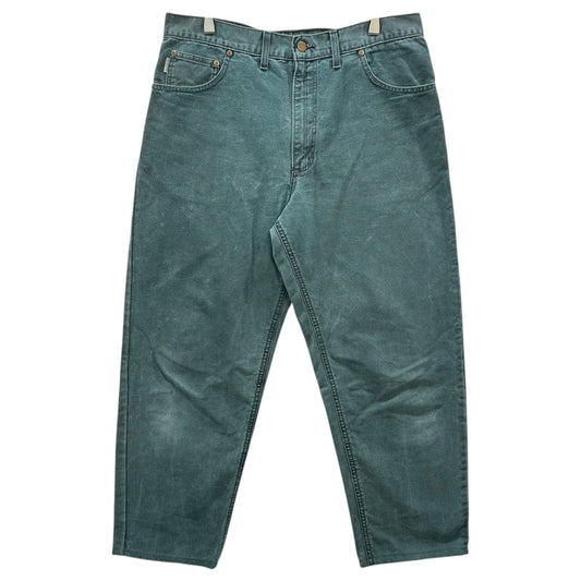 carhartt 1970s Duck Canvas Tapered Work Pants Green