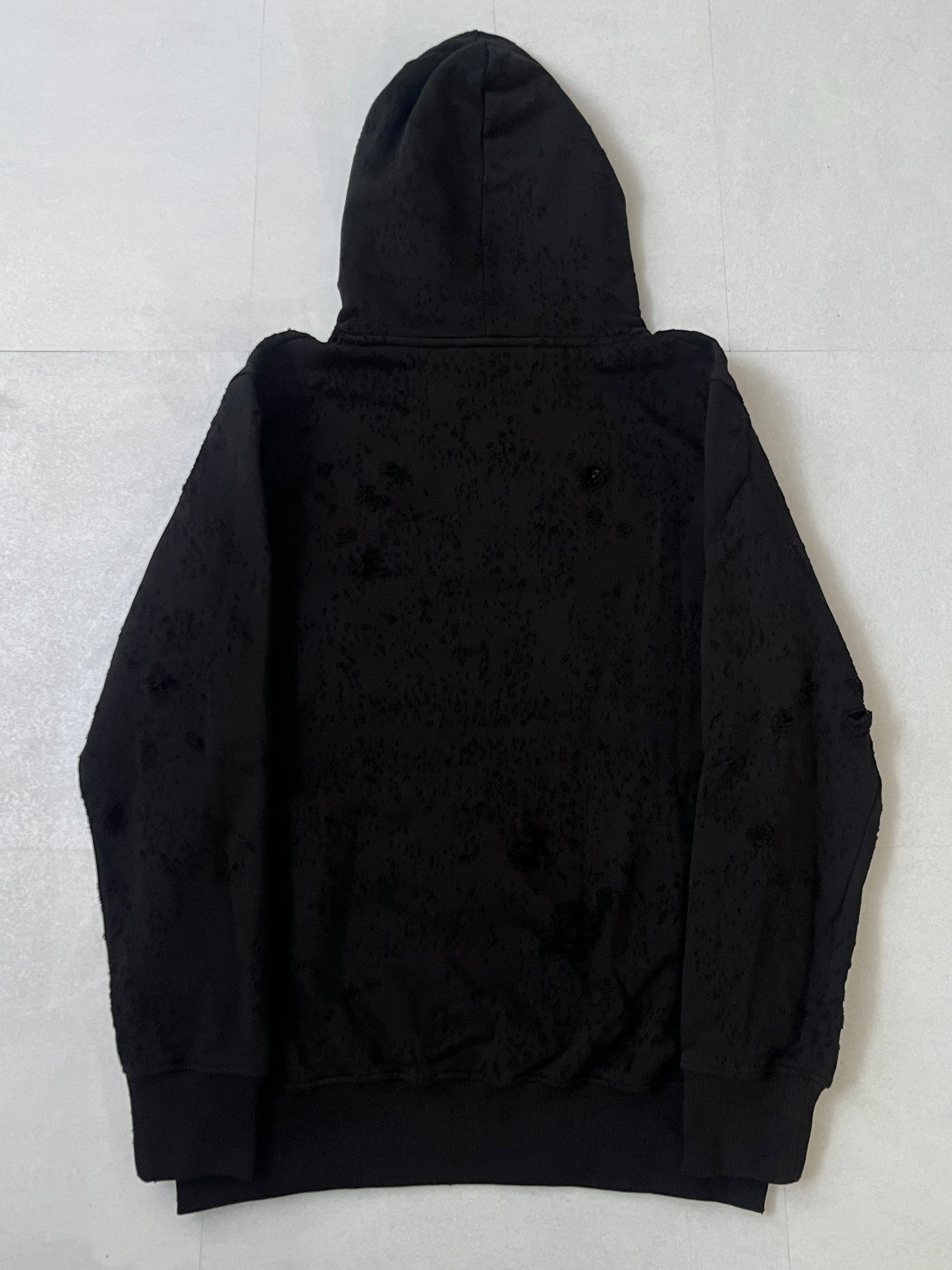 Alyx Damaged Black Hoodie Size XL