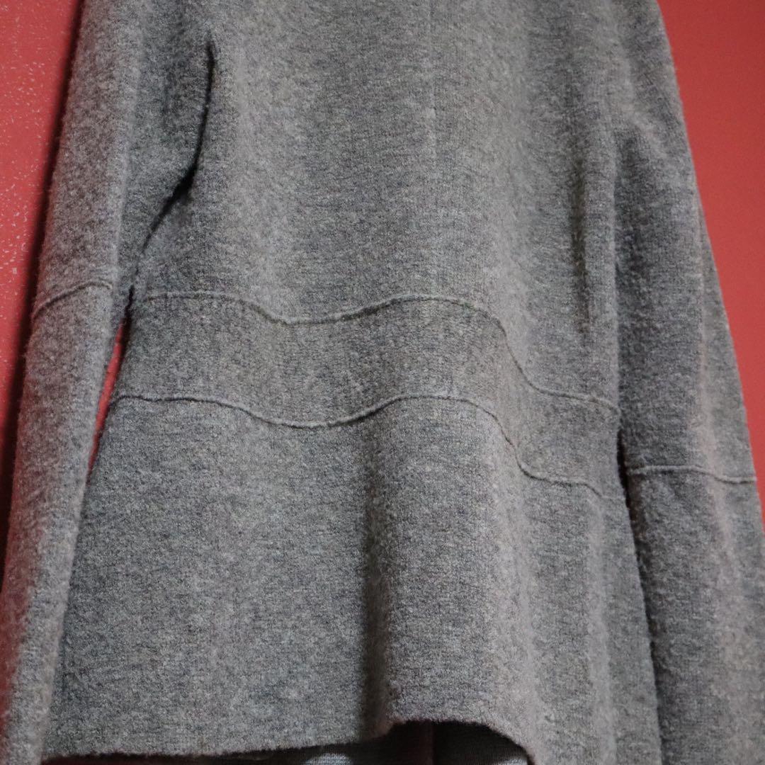 HaaT ISSEY MIYAKE Gray Collar Drape Design Size 2
