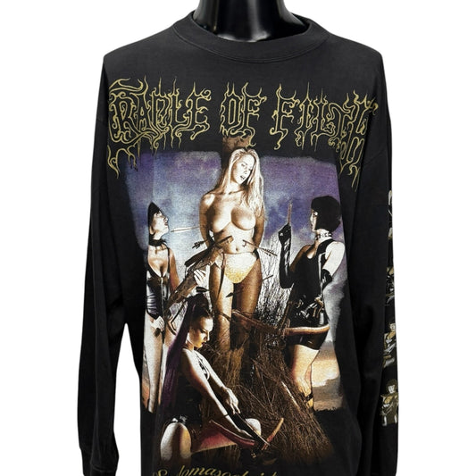 CRADLE OF FILTH 90s VAMPEROTICA Graphic Long Sleeve T-Shirt Size XL
