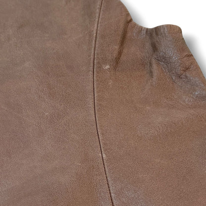 MASU 24AW Bat Goat Leather Vest Brown Size 48