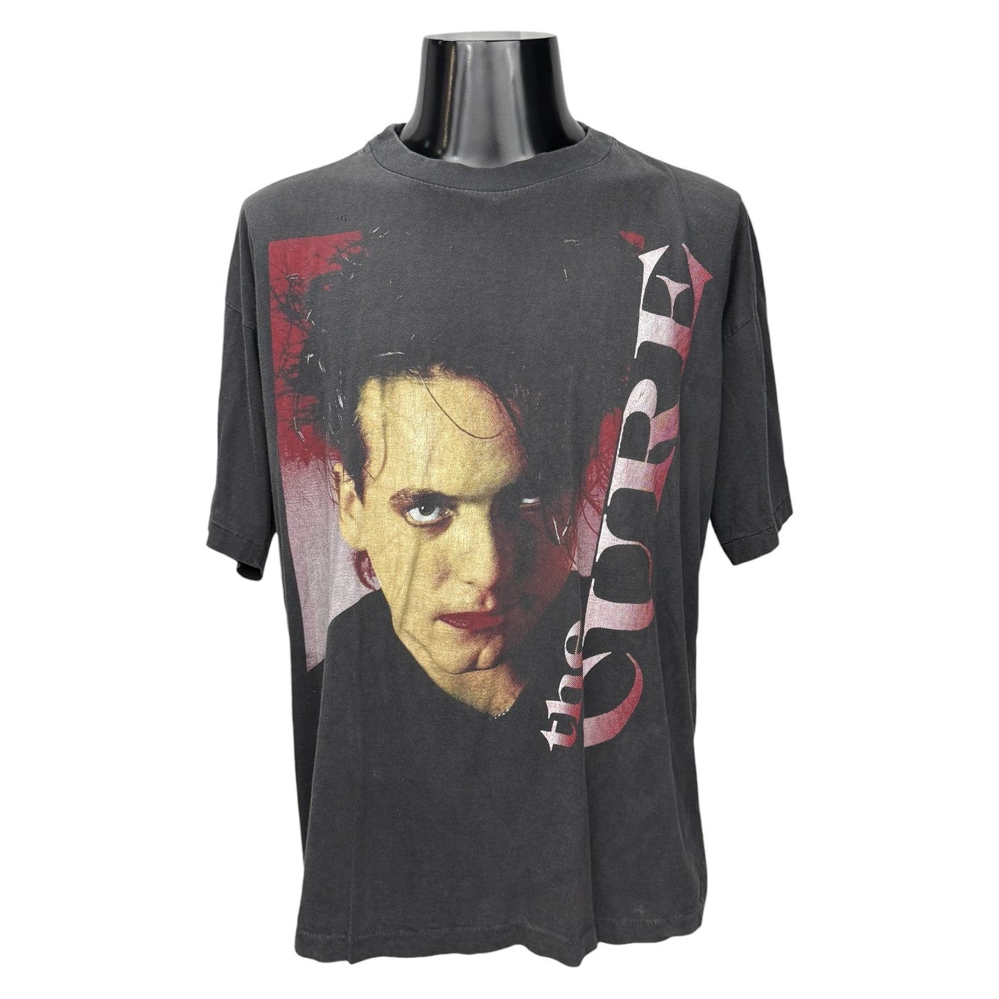 THE CURE 90s Robert Smith Face Graphic T-Shirt Size L