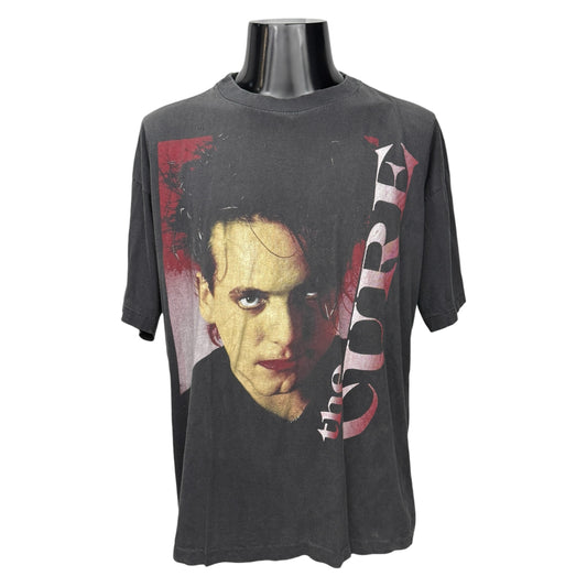 THE CURE 90s Robert Smith Face Graphic T-Shirt Size L