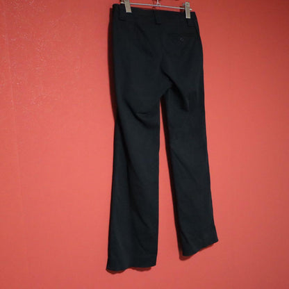 Issey Miyake Black Cotton Stretch Skinny Pants Size 2