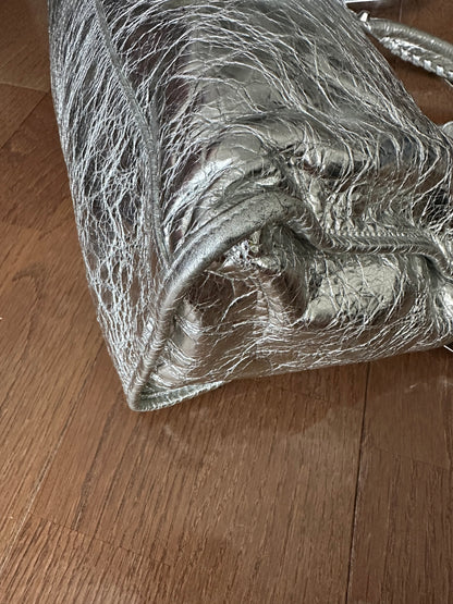 Balenciaga Silver Le City Medium Bag