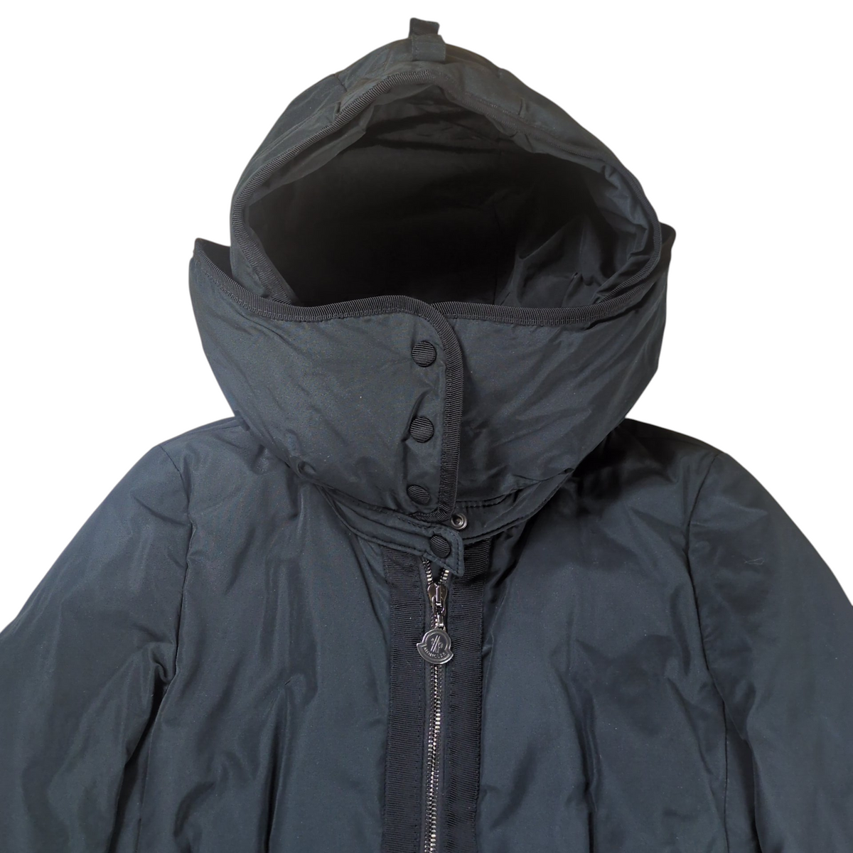 Moncler SAISSAC GIUBBOTTO Black Hooded Down Coat Size 00