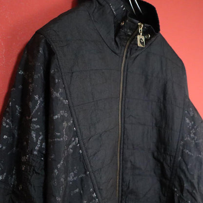 Pierre Cardin Oversized Tonal Pattern Nylon Jacket Size L