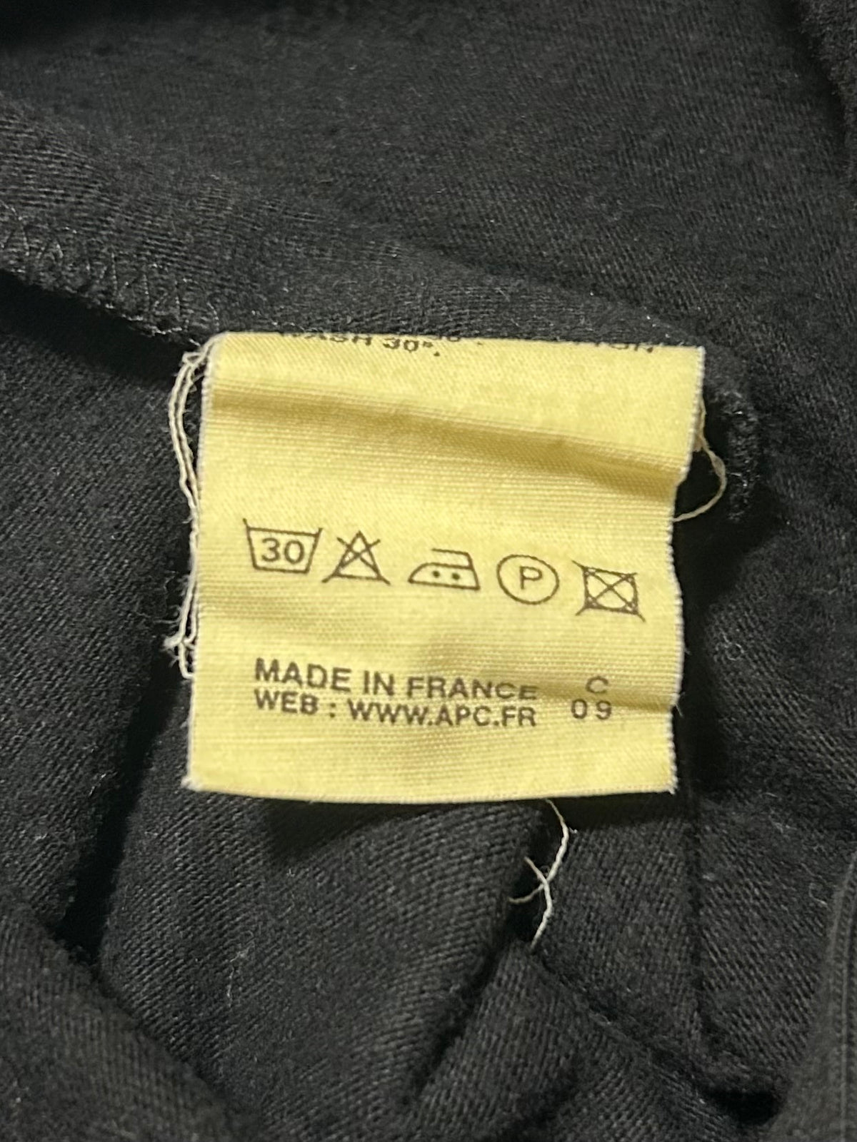 A.P.C. 1990s Black Cotton Polo Shirt