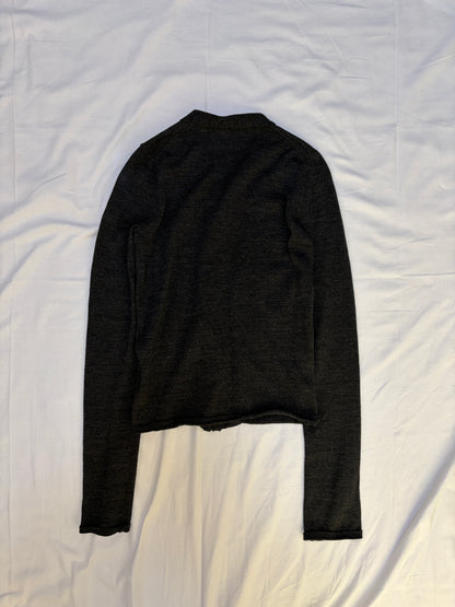 Japanese Brand Gray Wool Henley Size XS