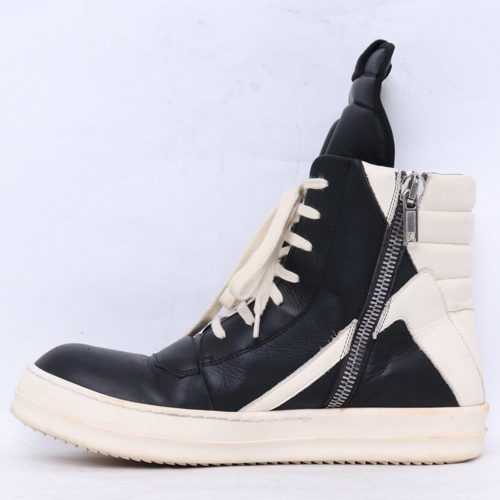 Rick Owens 22AW Geobasket Sneakers Black Milk Size EU 42