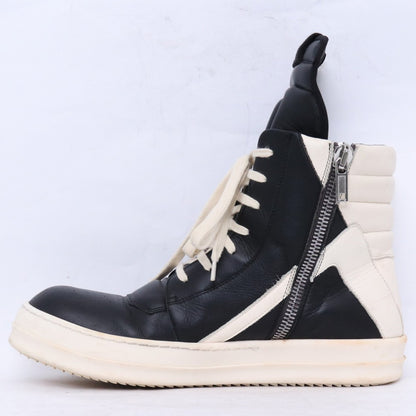 Rick Owens 22AW Geobasket Sneakers Black Milk Size EU 42