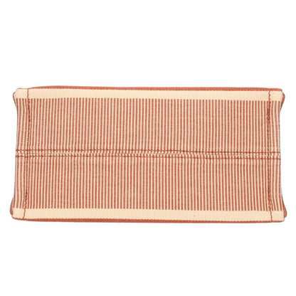 CELINE 24SS Small Cabas Stripe Textile Tote Size ONE SIZE