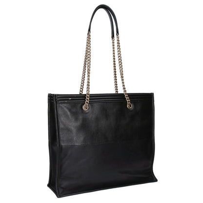 CHANEL Boy Chain Shoulder Tote Black/Gold Size ONE SIZE
