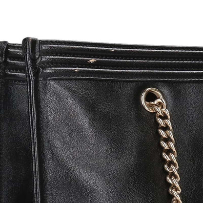 CHANEL Boy Chain Shoulder Tote Black/Gold Size ONE SIZE