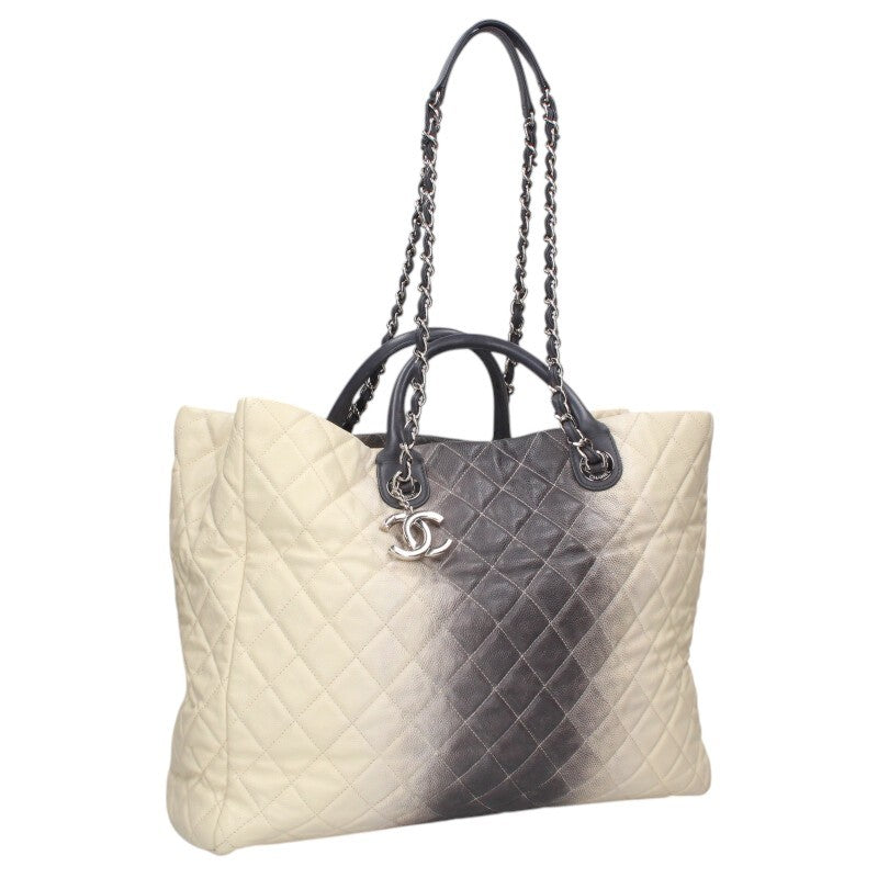 CHANEL 2-Way Gradient Caviar Chain Tote Size ONE SIZE