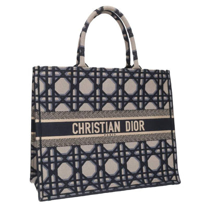 DIOR Book Tote Large Macrocannage Tote Bag Size ONE SIZE