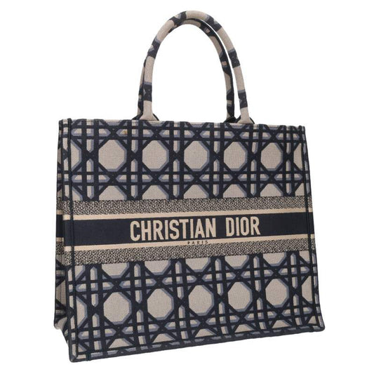 DIOR Book Tote Large Macrocannage Tote Bag Size ONE SIZE