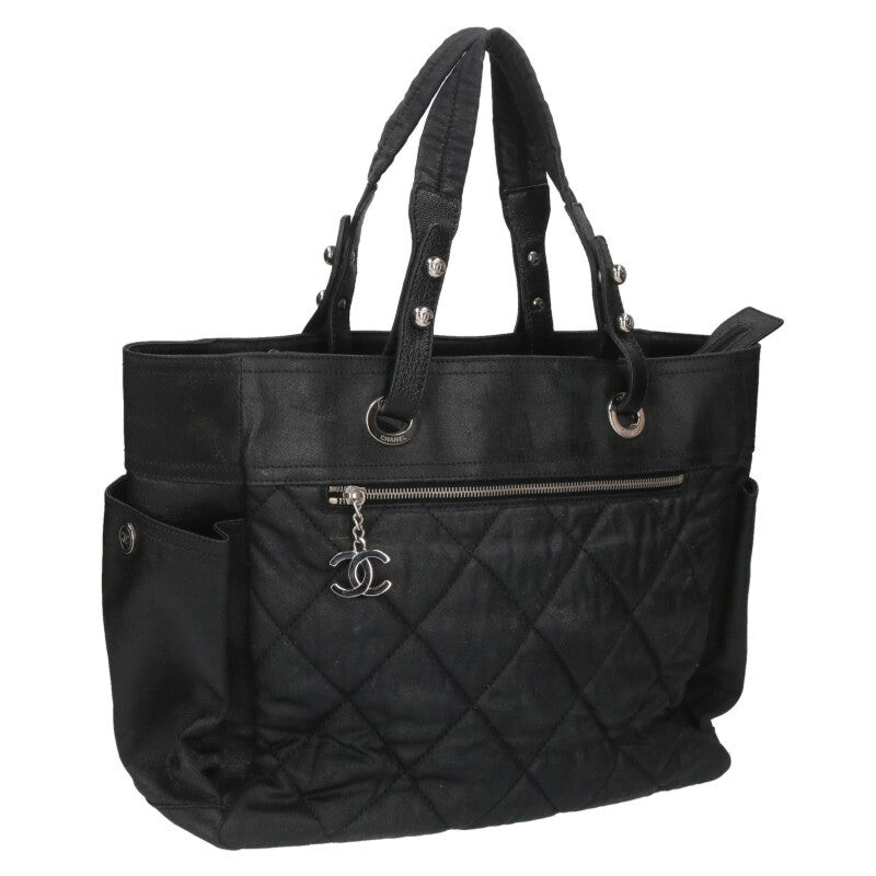 CHANEL Paris Biarritz GM Coated Canvas Tote Size ONE SIZE