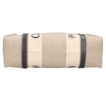 Chloe Woody Canvas Medium Tote Bag Size ONE SIZE