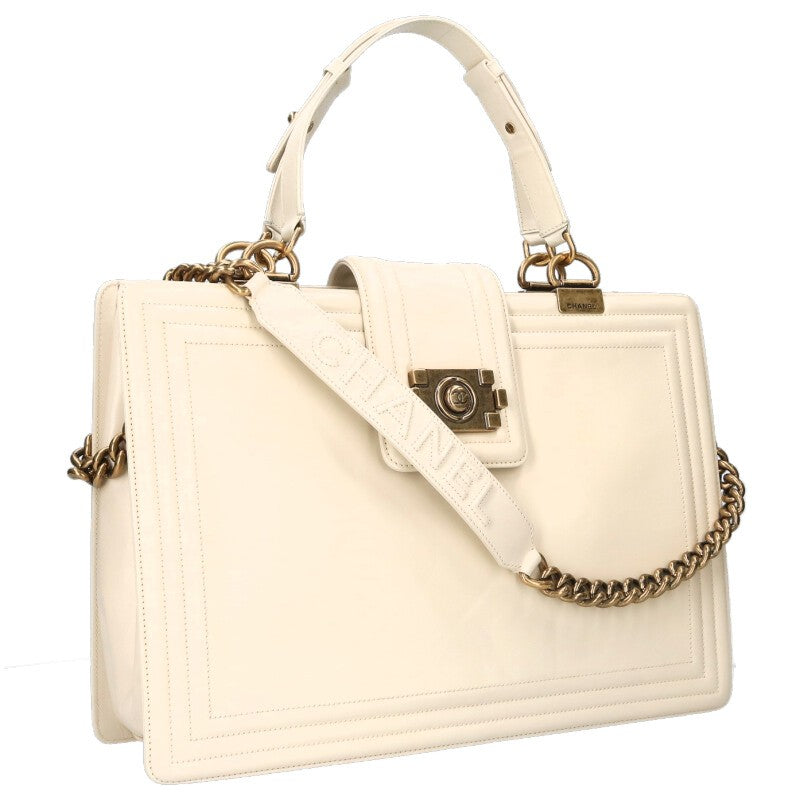 CHANEL Boy Chanel 2-Way Chain Tote Bag Size ONE SIZE