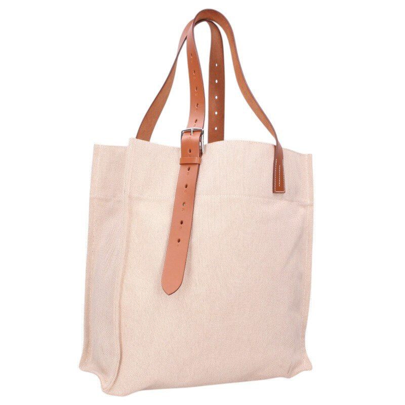 HERMES Etriviere Z-Stamp Canvas Tote Bag Size ONE SIZE