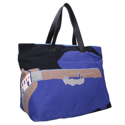 LOEWE Canvas Tote Bag Blue Size ONE SIZE