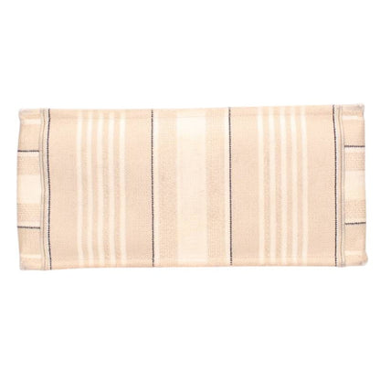 DIOR BOOK TOTE Stripe Canvas Tote Bag Beige Size M