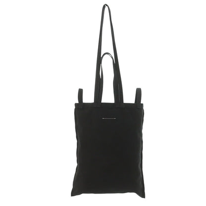 MM6 Logo Print Canvas Tote Bag Black Size ONE SIZE