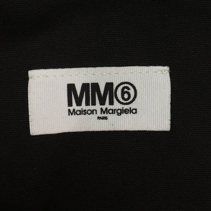 MM6 Logo Print Canvas Tote Bag Black Size ONE SIZE