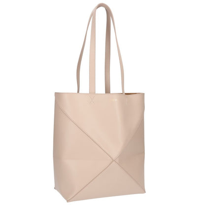 LOEWE Puzzle Fold Tote Bag Calfskin Beige Size ONE SIZE