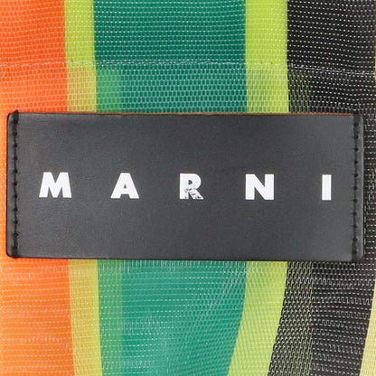 MARNI Stripe Nylon Mesh Tote Bag Yellow Size ONE SIZE