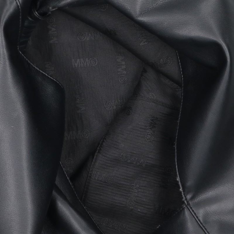 MM6 20SS Japanese Medium Faux Leather Bag Black Size UNI