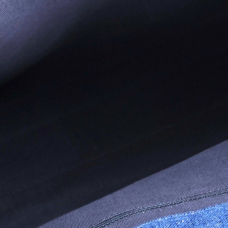 CHANEL Matelassé Indigo Denim Tote Bag