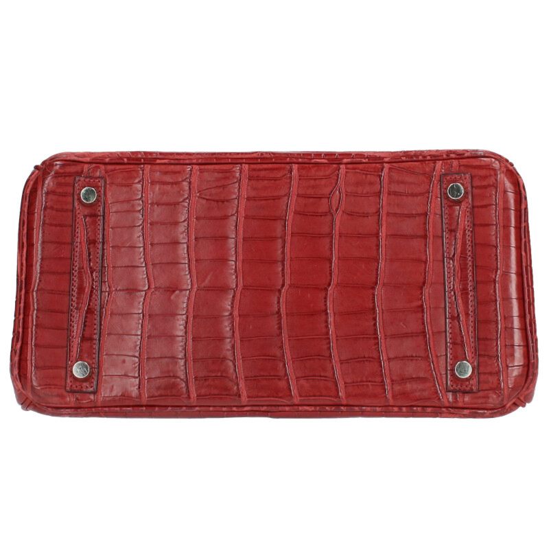 HERMES Birkin 30 F-Stamp Niloticus Mat Handbag Size ONE SIZE