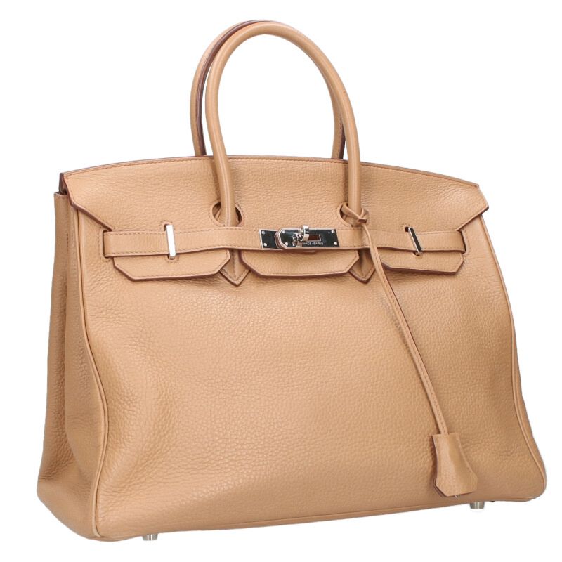 HERMES Birkin 35 Tabac Camel Taurillon Size ONE SIZE